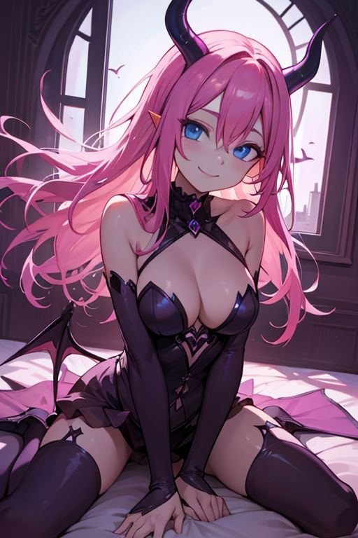 窓から入ってきたエロエロしいサキュバスのエロ画像集 画像2