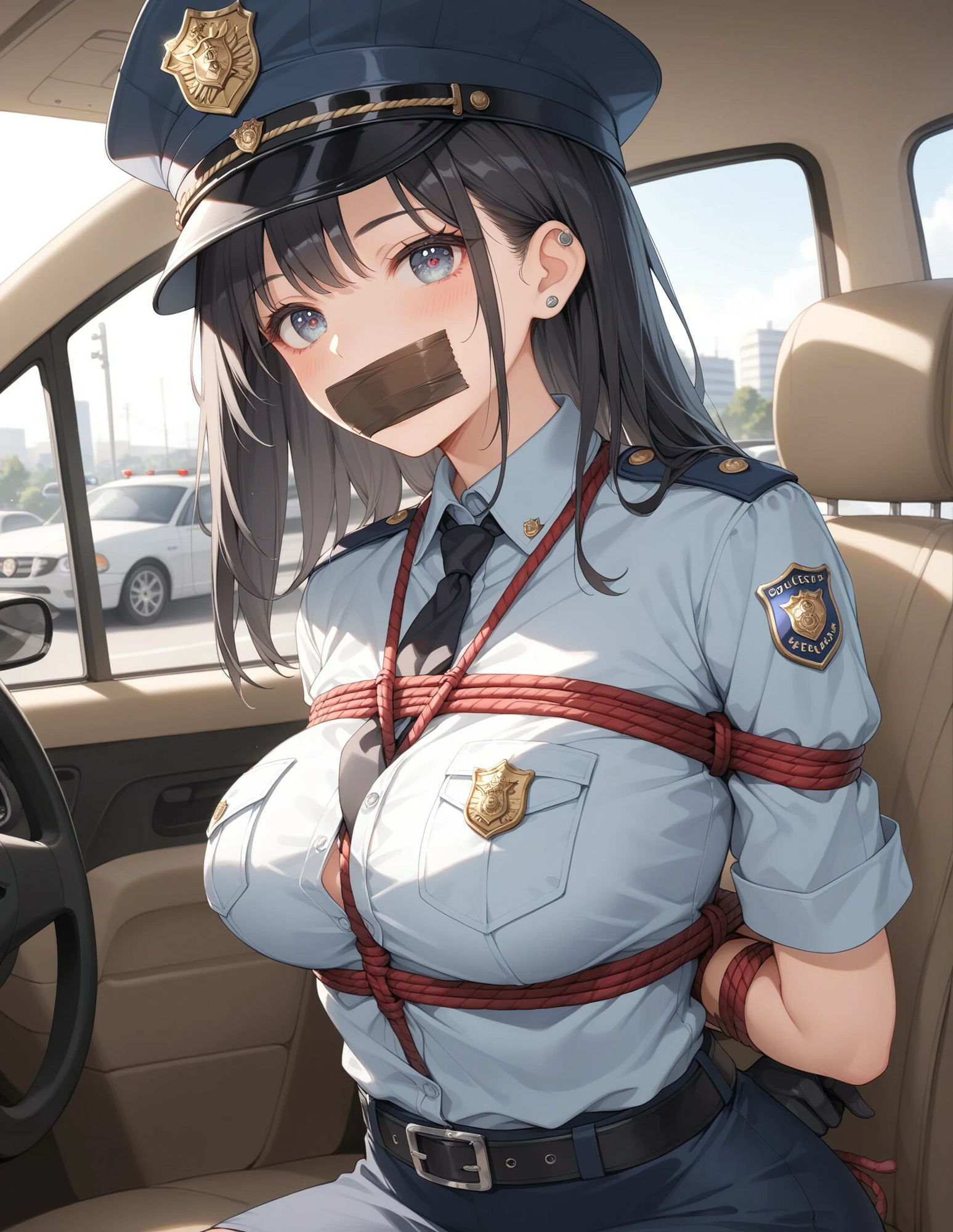 サンプル画像3:【婦警絶望】辱めの緊縛一覧集(緊縛同人) [d_601073]