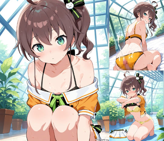 サンプル画像1:［VTuber］  夏色ま〇り  エロCG集(ほうじちゃのイラスト屋) [d_601075]