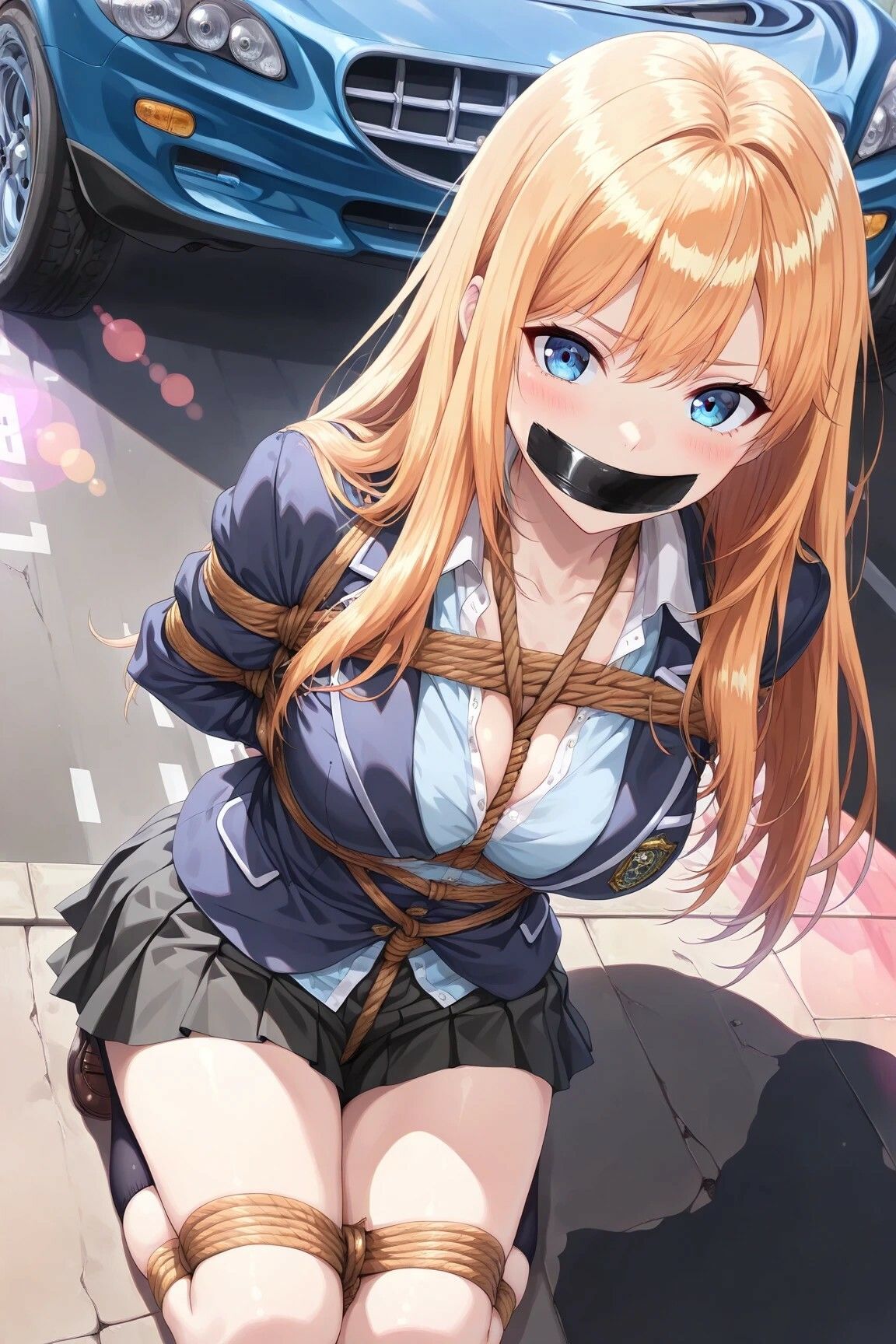 サンプル画像1:【学園アイドル緊縛】狙われた優等生(緊縛同人) [d_601092]