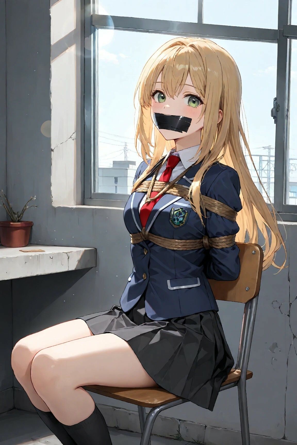 サンプル画像2:【学園アイドル緊縛】狙われた優等生(緊縛同人) [d_601092]