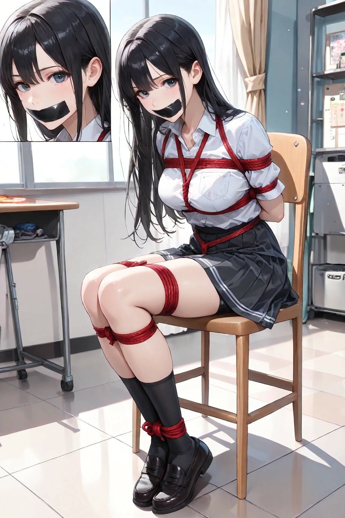 サンプル画像3:【学園アイドル緊縛】狙われた優等生(緊縛同人) [d_601092]