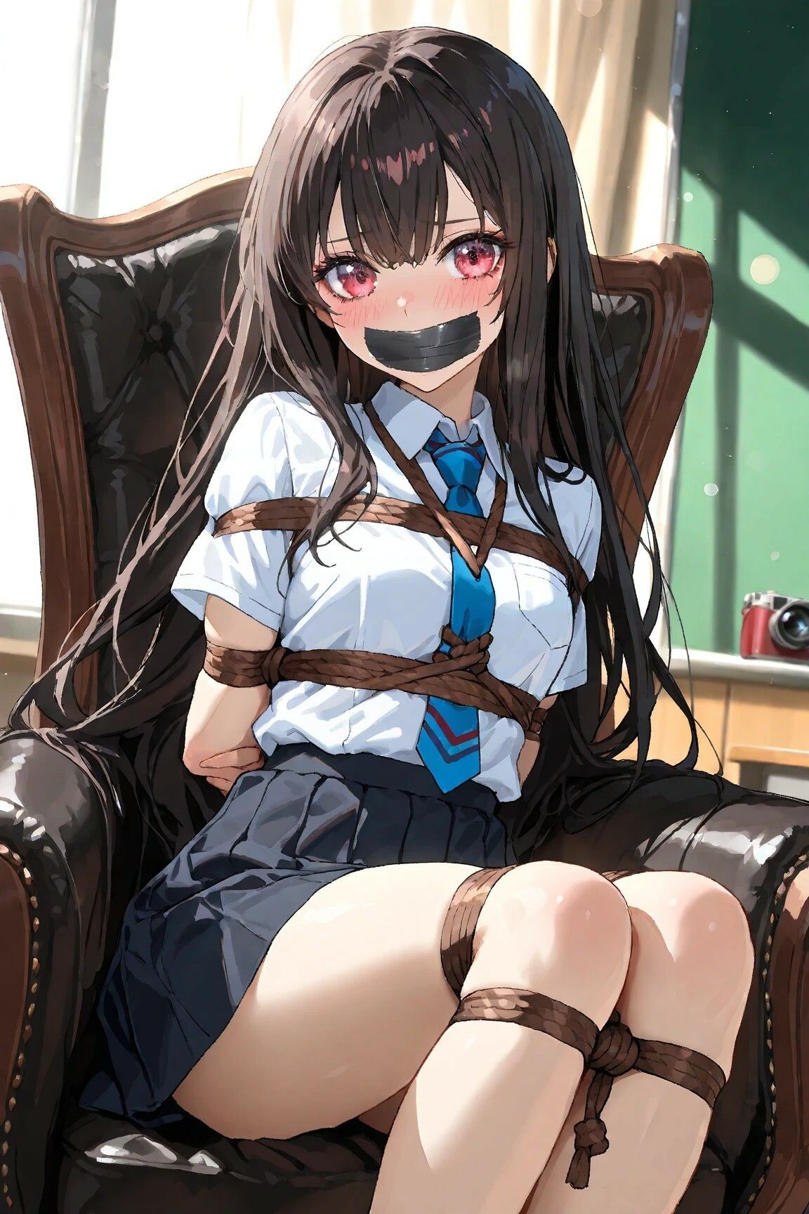 サンプル画像5:【学園アイドル緊縛】狙われた優等生(緊縛同人) [d_601092]