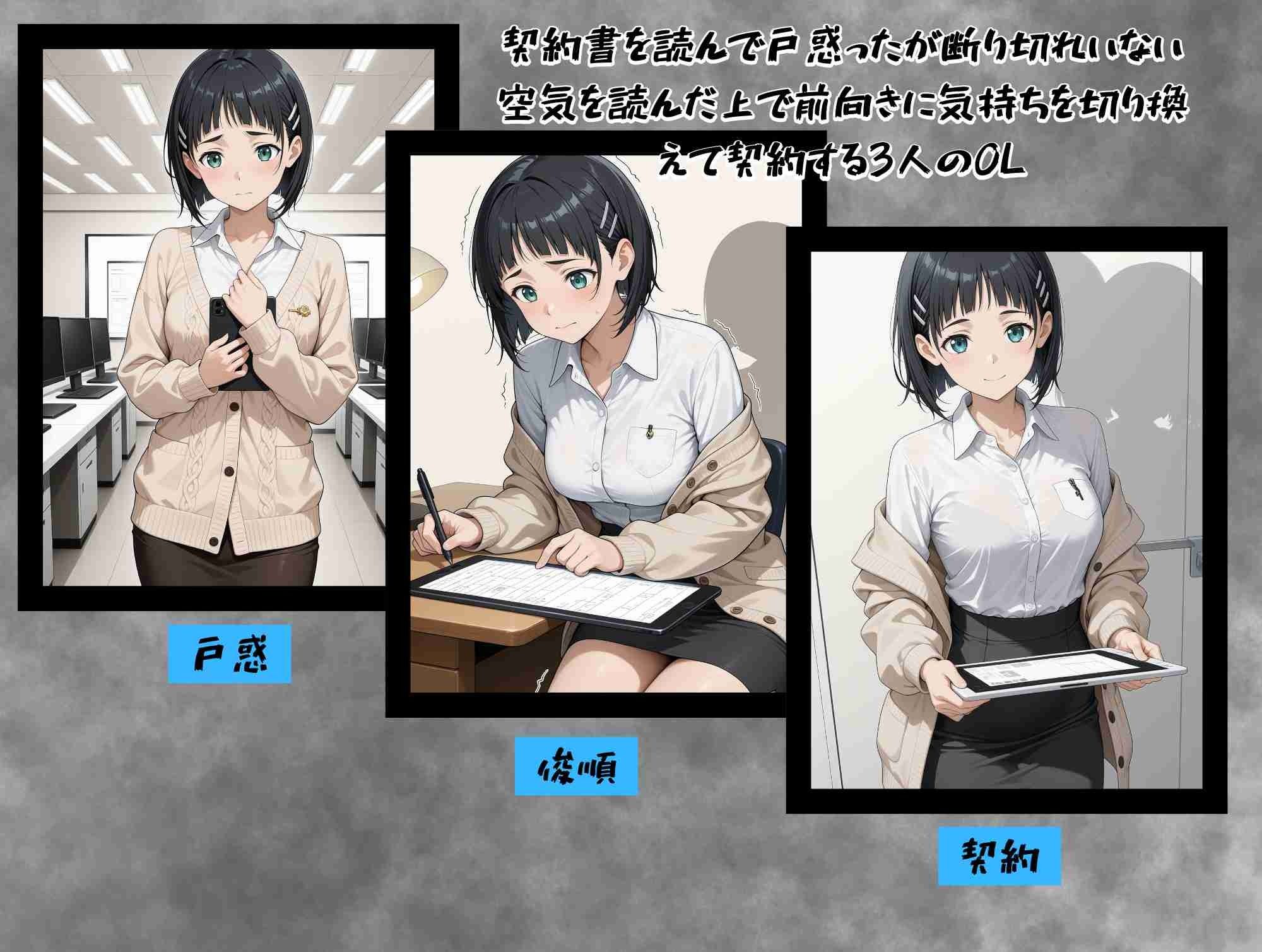 サンプル画像3:企業内繁殖研修センター  新人OL受胎カリキュラム(満開の花園) [d_601117]