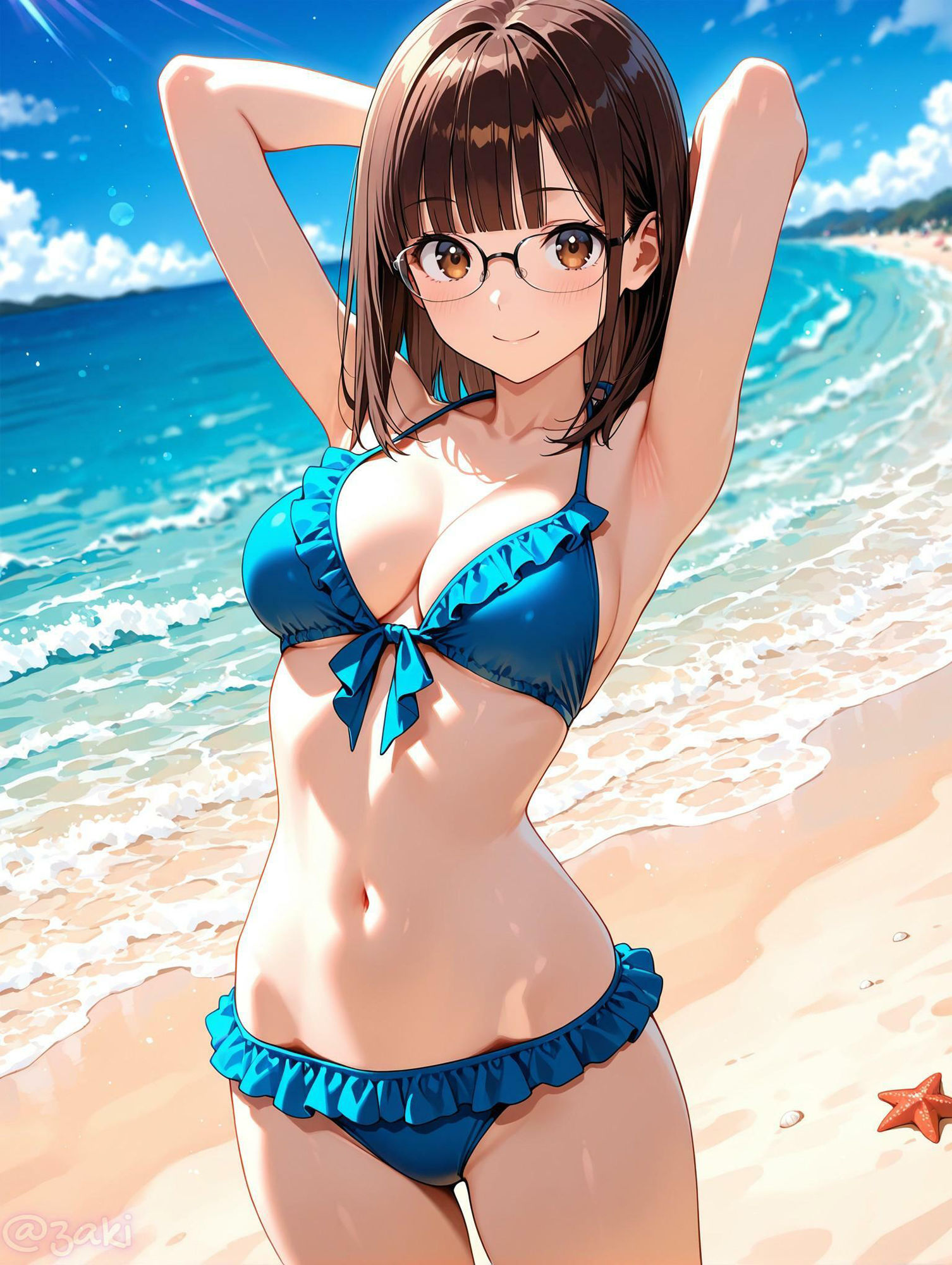 サンプル画像2:近藤栞ミニイラスト集(zaki屋) [d_601143]