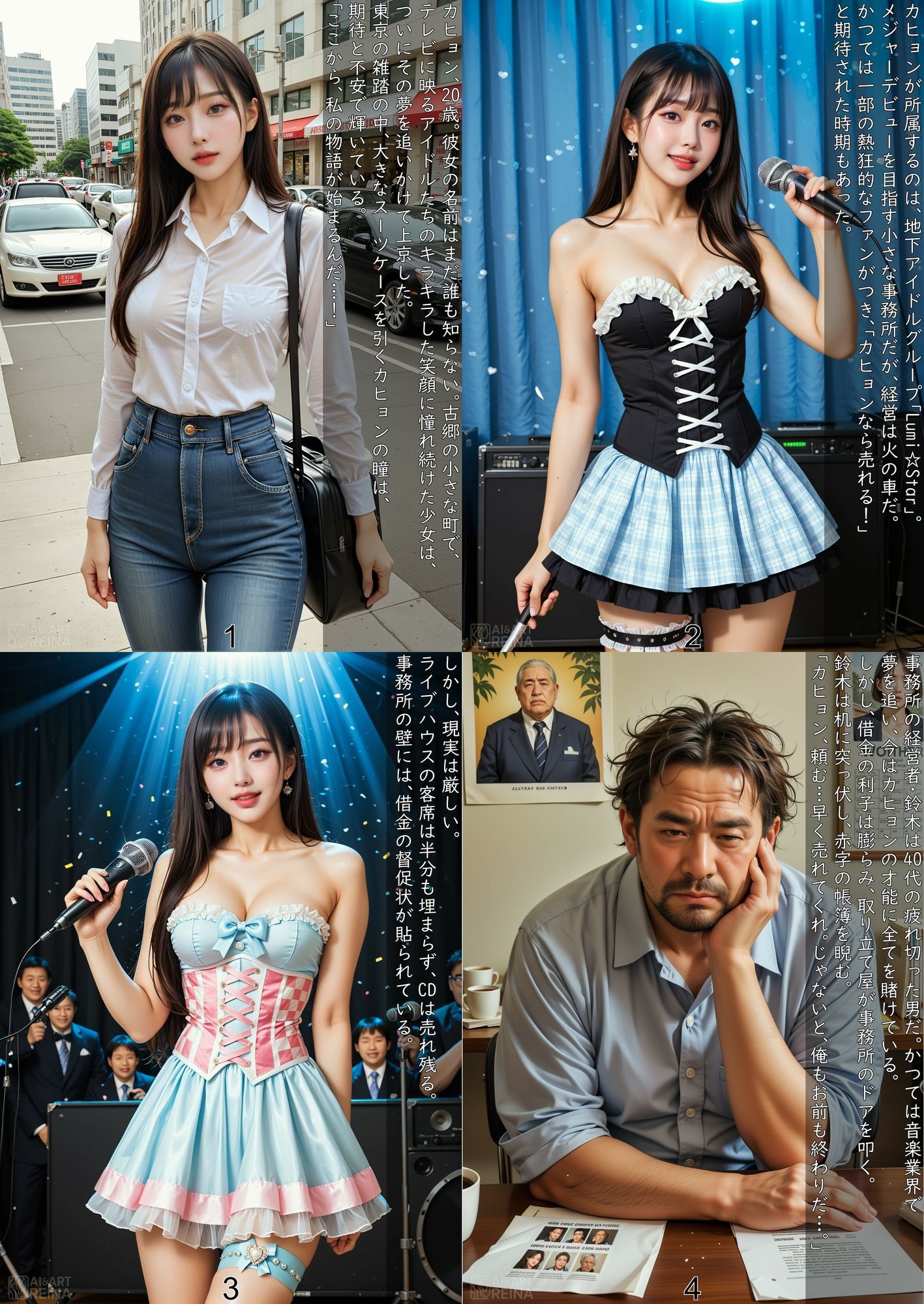 サンプル画像1:カヒョン〜流出！騙された清楚系アイドル〜＜快楽地獄＞No.01〜07（実写系）(AI＆ART Reina) [d_601152]