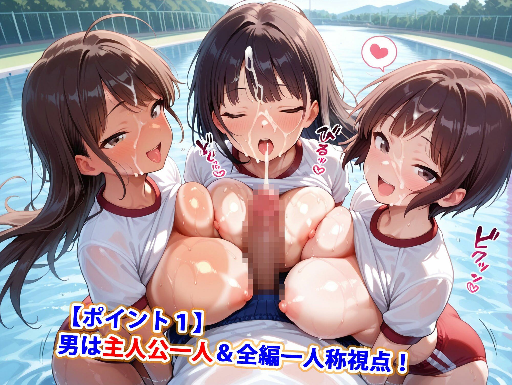 真巨乳ハーレム学園水辺の赤青ブルマ女子編 画像2