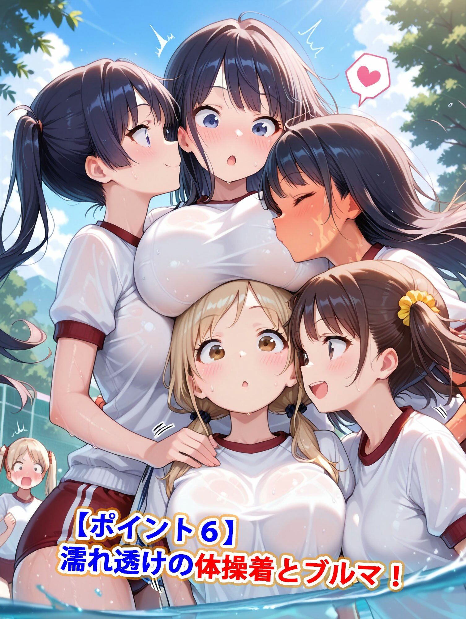 真巨乳ハーレム学園水辺の赤青ブルマ女子編 画像7