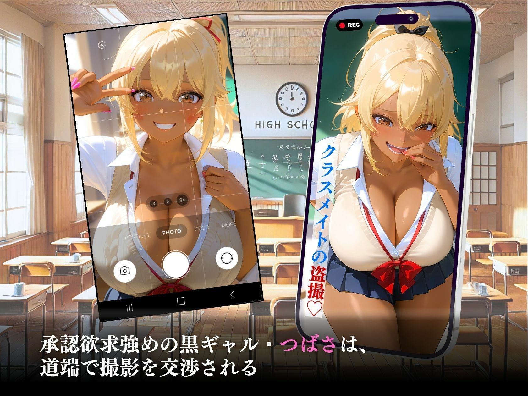 サンプル画像3:承認欲求強め黒ギャルAVデビュー悦楽の一部始終「AVとか聞いてない…」モデルと勘違い！？(推し娘) [d_601188]