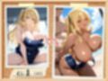 爆乳人妻＜-＞褐色人妻変身！スク水＆水着