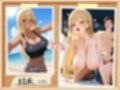 爆乳黒ギャルの白ギャル変身！水着＆スク水