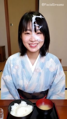 サンプル画像2:顔射後の余韻 – 着物編 Vol.2(FacialDreams) [d_601303]