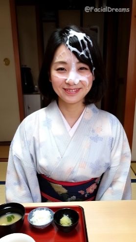 サンプル画像4:顔射後の余韻 – 着物編 Vol.2(FacialDreams) [d_601303]