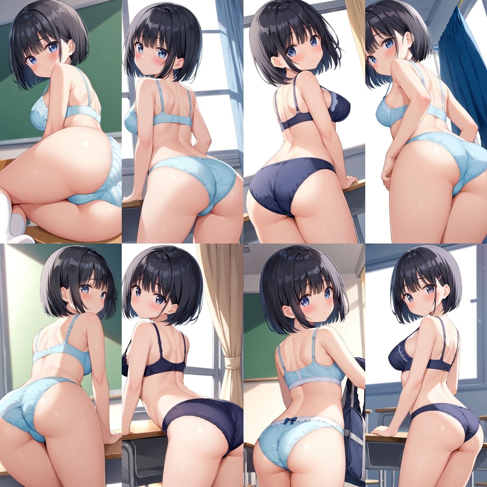 教室で脱ぎだす同級生-ボブ編-【500枚】 画像7