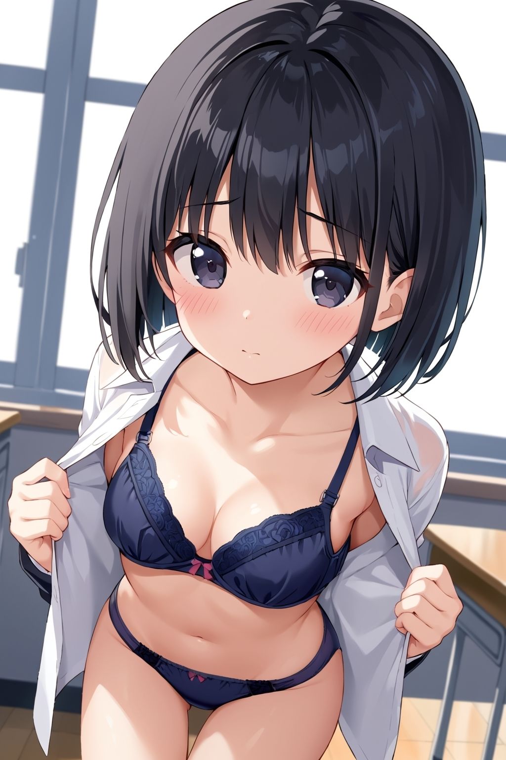 教室で脱ぎだす同級生-ボブ編-【500枚】 画像9