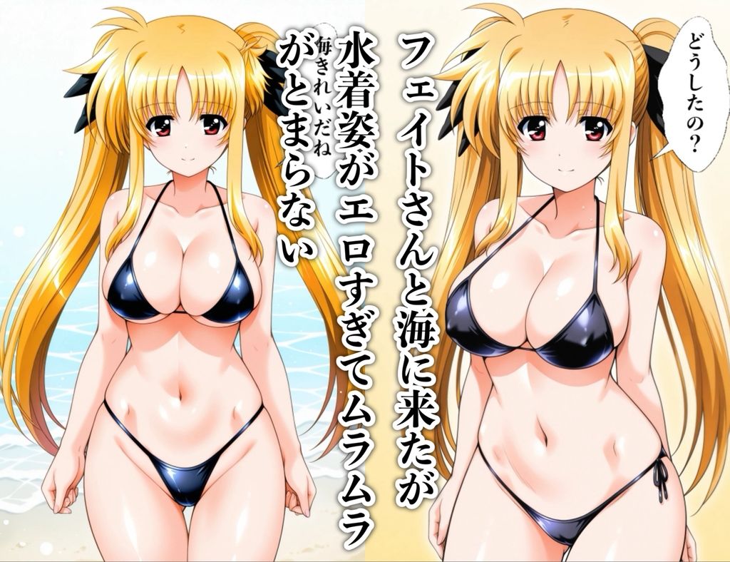 サンプル画像1:フェイトさんと海でイチャイチャする話(汁なし担々麺) [d_601354]