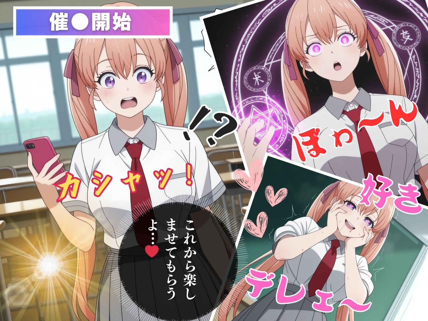 サンプル画像6:【催●・支配】カッ●ウの許嫁  天●エリカ(いけない種付け学園) [d_601441]