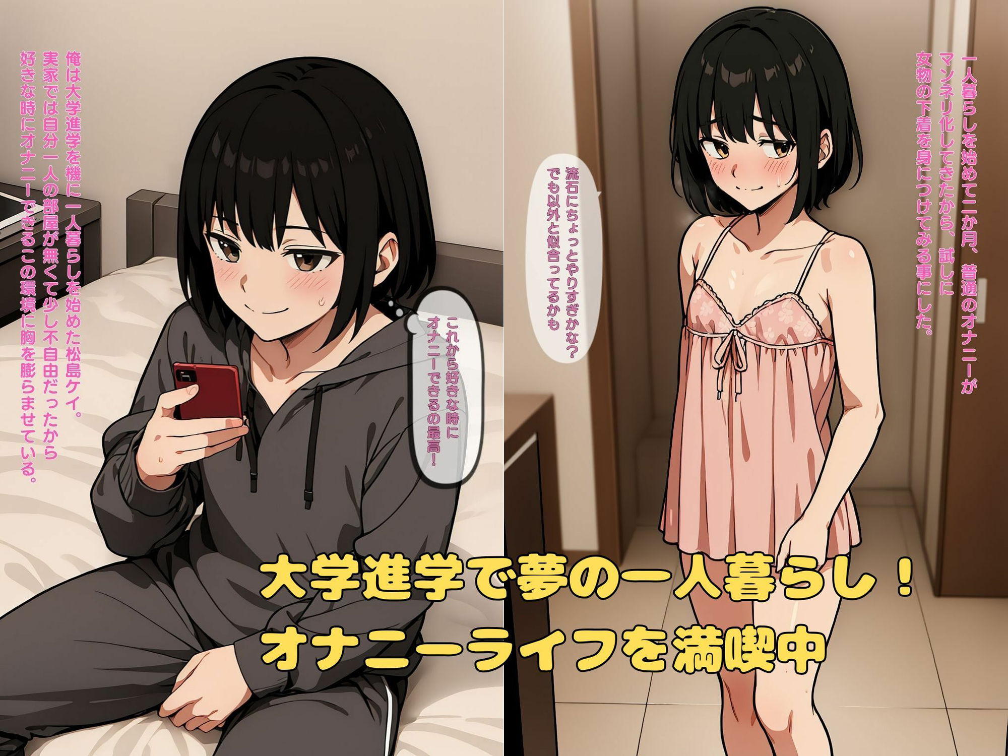 女装露出オナニーがバレてメス堕ち肉便器になった話 画像1
