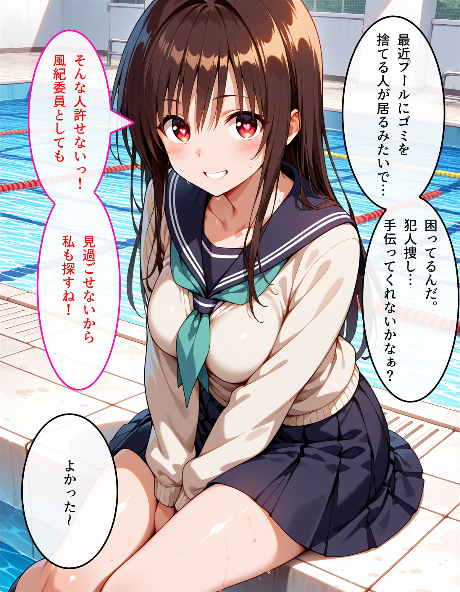 唯のスク水特別授業2