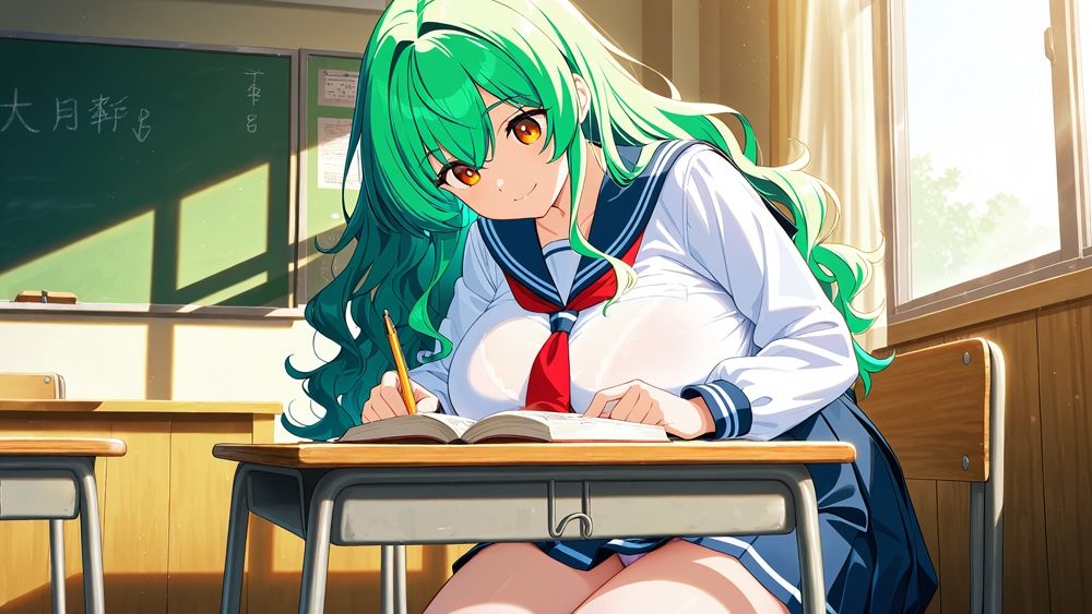 サンプル画像3:異色髪爆乳水泳部姉妹が顧問教師と孕ませプールレッスン【4K】(ニート印刷所) [d_601459]