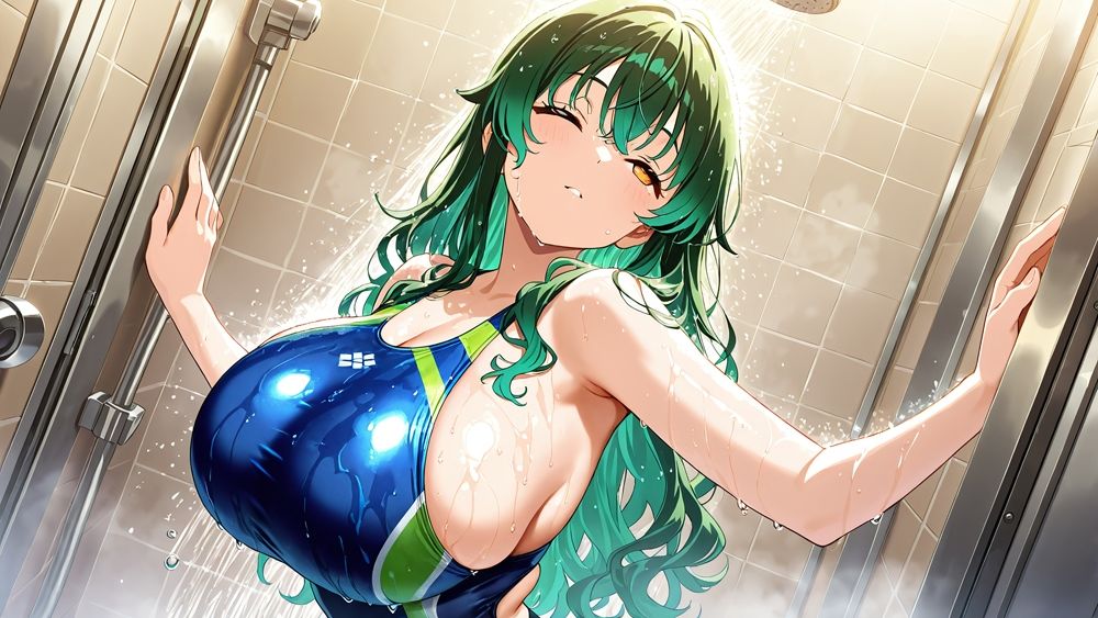 異色髪爆乳水泳部姉妹が顧問教師と孕ませプールレッスン【4K】 画像7