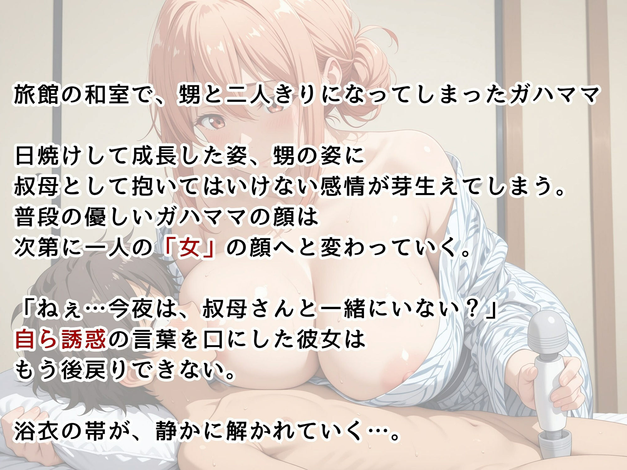 【俺ガ●ル】ガハママ・禁断の夏休み 〜甥と過ごした背徳の和室一夜〜 画像1