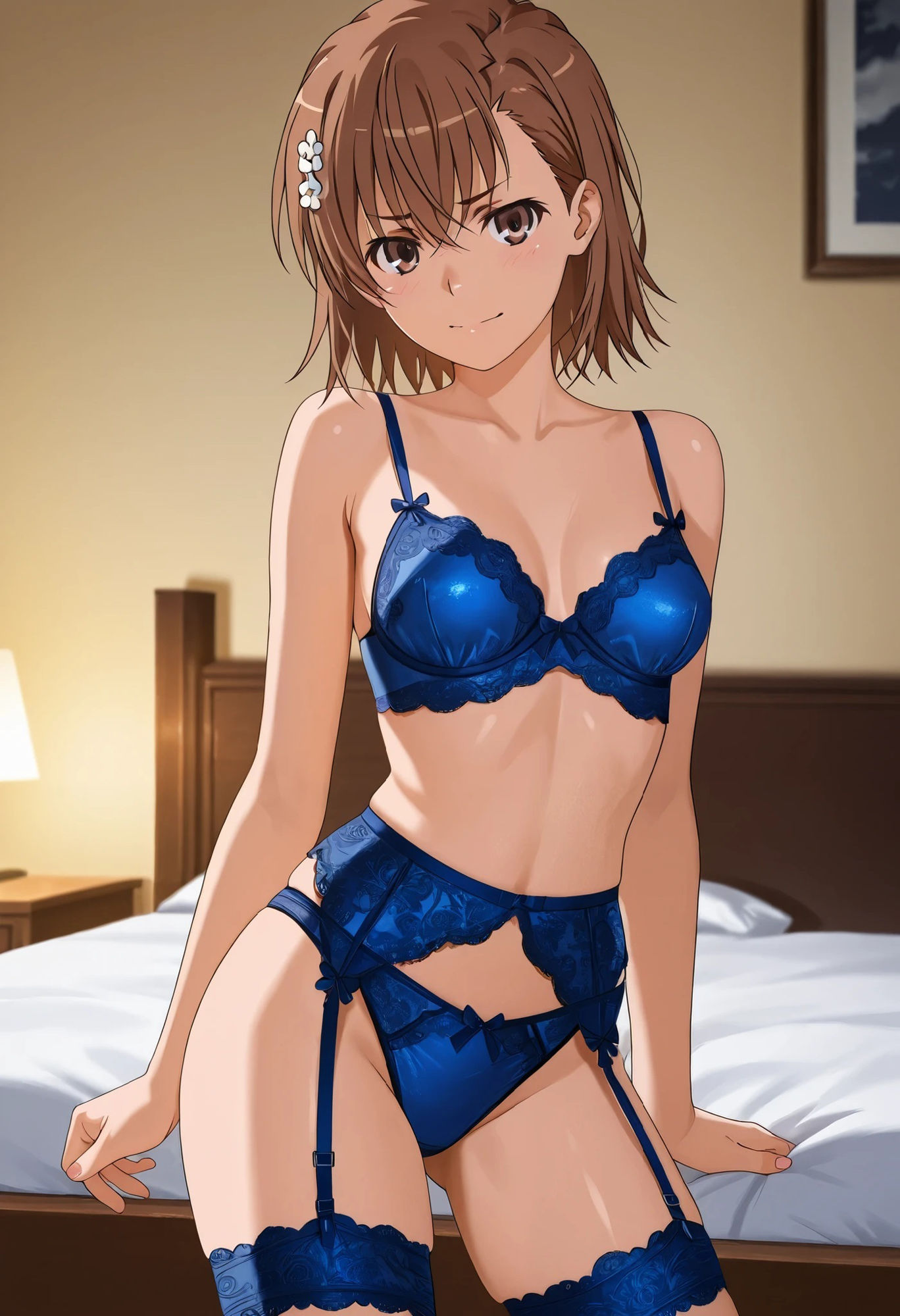 サンプル画像3:御坂〇琴  青色ランジェリー（83枚）(HKMアート) [d_601598]