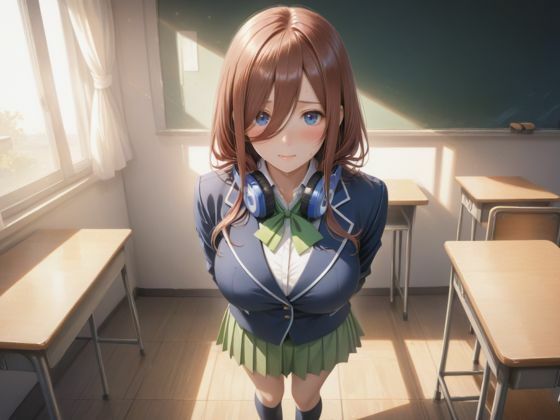 サンプル画像1:五等分の学園性活の日常〜いつでもどこでも強●S◯X 中◯三玖編〜(とろんと) [d_601643]