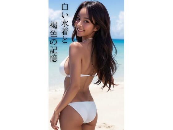 白い水着と褐色の記憶【AI美女CLUB】