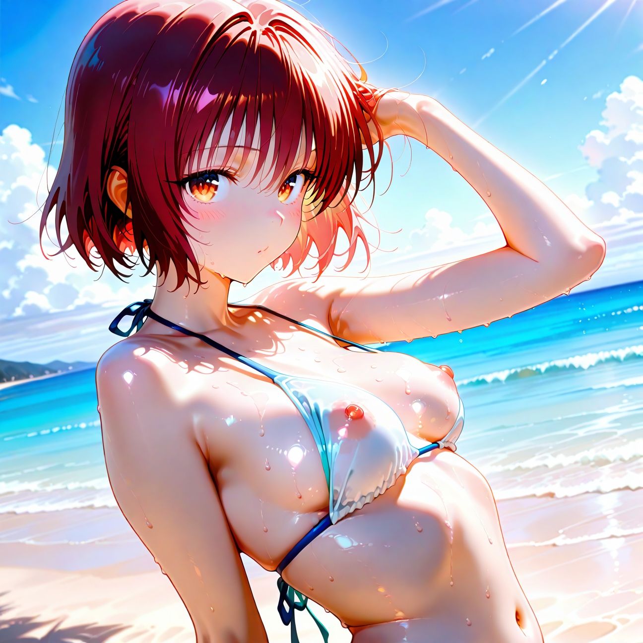 サンプル画像1:【Part3】☆海×ビキニ×JK☆ムラムラJKがぱこぱこ全開放♪(るるれもん) [d_601811]