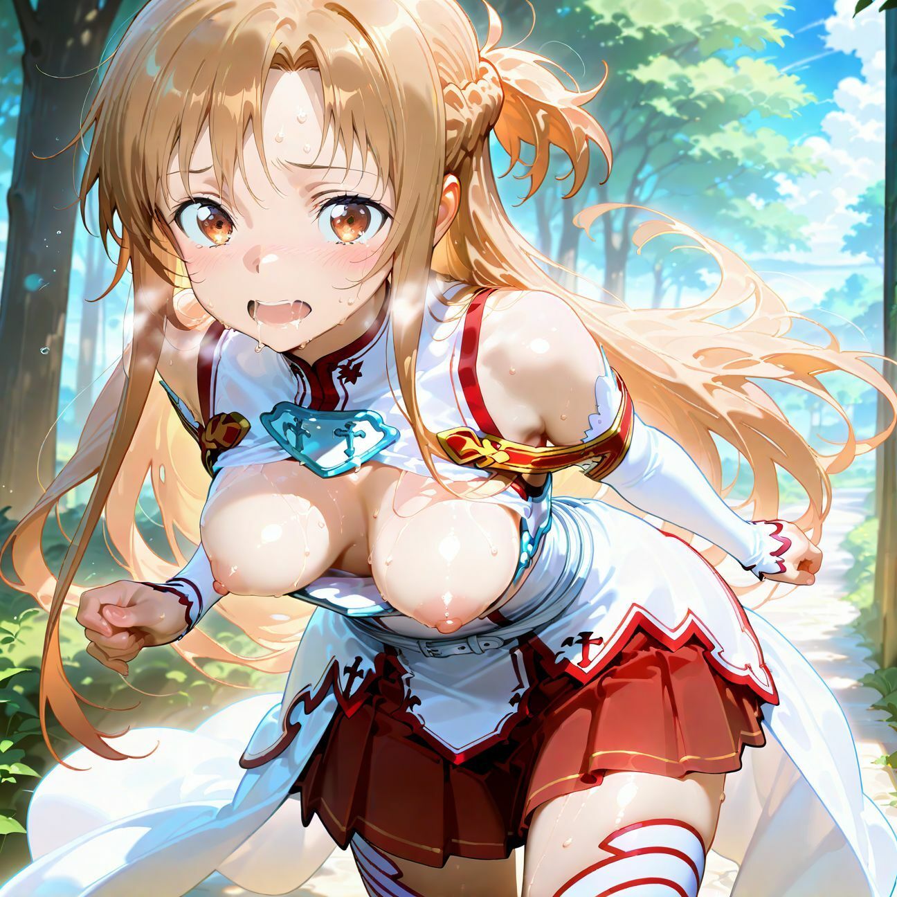 サンプル画像2:【SAO】アスナが洗脳されて見知らぬオジとイチャイチャえっち(あなたのヒロ淫ズ) [d_601903]