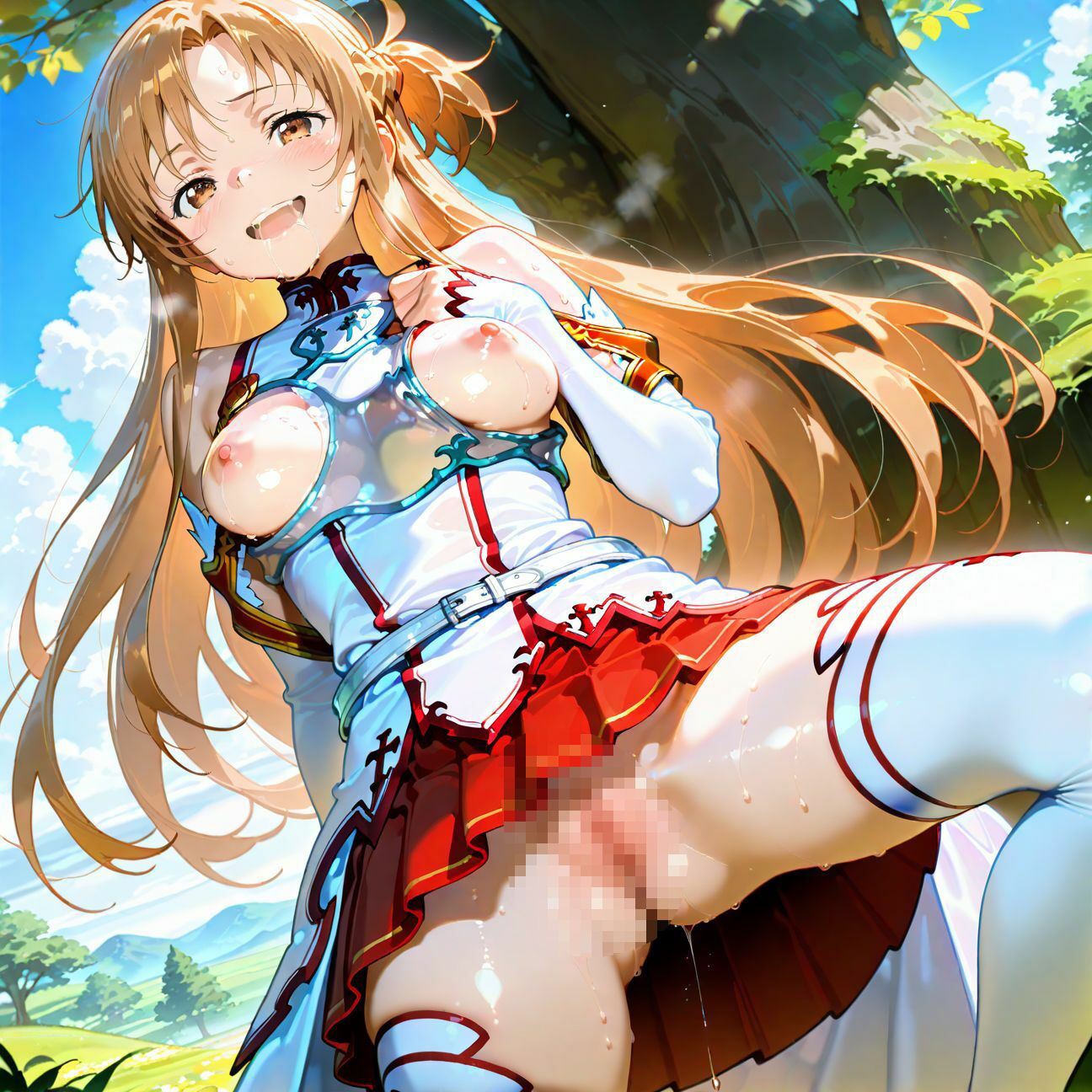 サンプル画像3:【SAO】アスナが洗脳されて見知らぬオジとイチャイチャえっち(あなたのヒロ淫ズ) [d_601903]