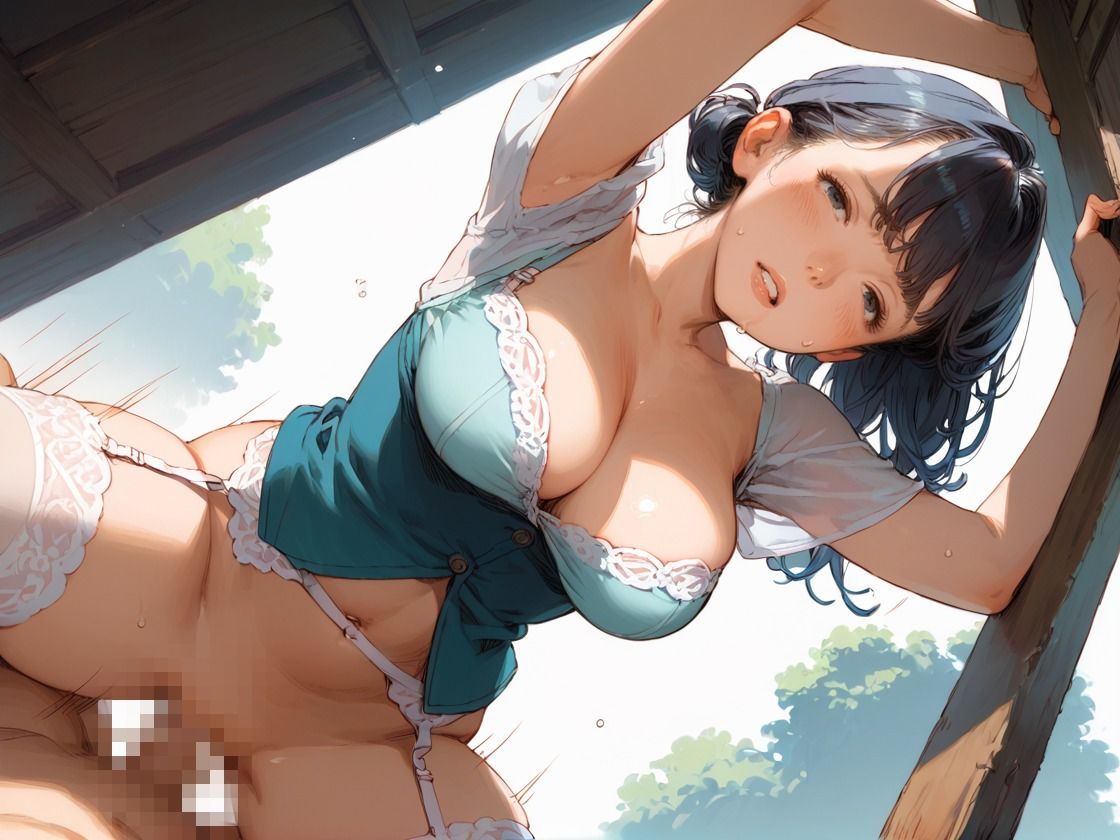 サンプル画像2:隣の家の爆乳人妻SEXYランジェリーで日頃の鬱憤を発散！！(CP出版) [d_601918]