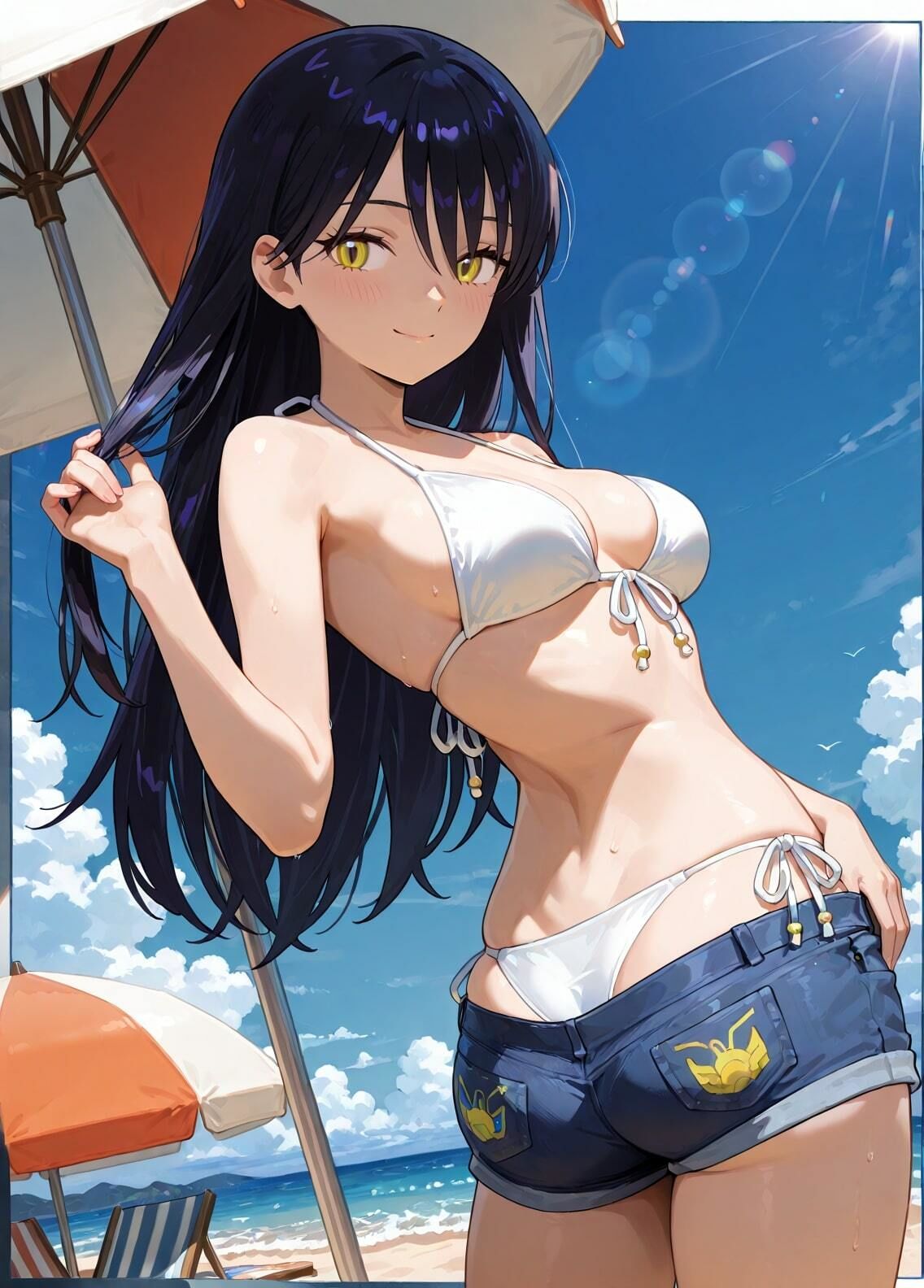 サンプル画像1:「機動戦士Gundam GQuuuuuuX」ニャアン セクシー写真集6（全500枚）(人の海) [d_601996]