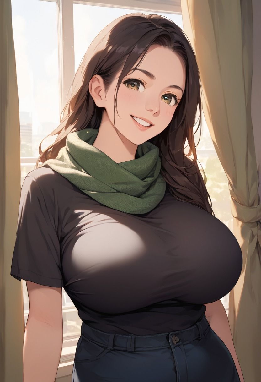 色香漂う爆乳人妻にたっぷり中出し 画像1