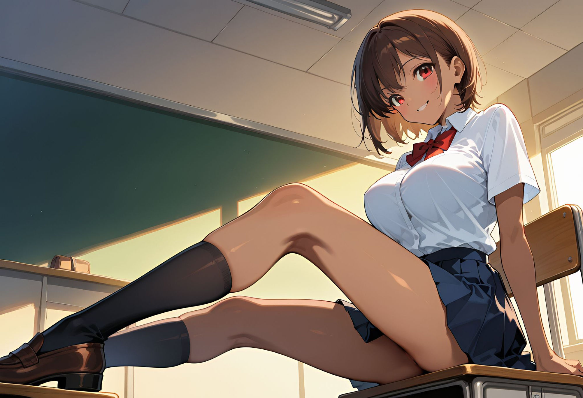 サンプル画像2:学園性戦〜彼女はいつも濡れている〜(オキアニクリエーション) [d_602142]