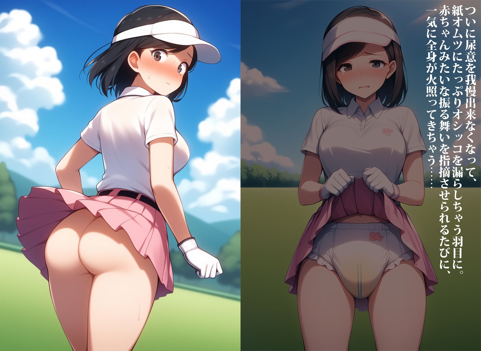 サンプル画像6:衝撃ハプニング！本番中にお漏らししちゃう女子アナ達(性癖ユガ芽) [d_602299]