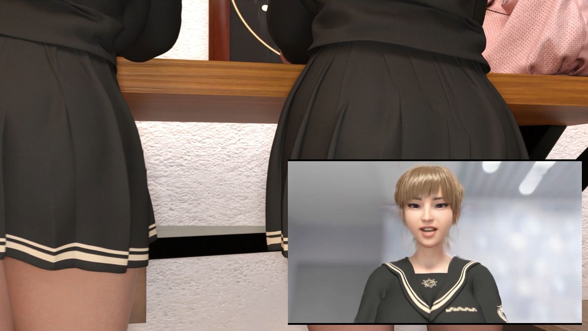【▲100】生徒会長 一ノ瀬廻里・県警からの事情徴収で、自らの盗撮被害動画の確認を強いられる:Vol.002『学校帰りのカフェでのスカート内逆さ撮り被害』_1
