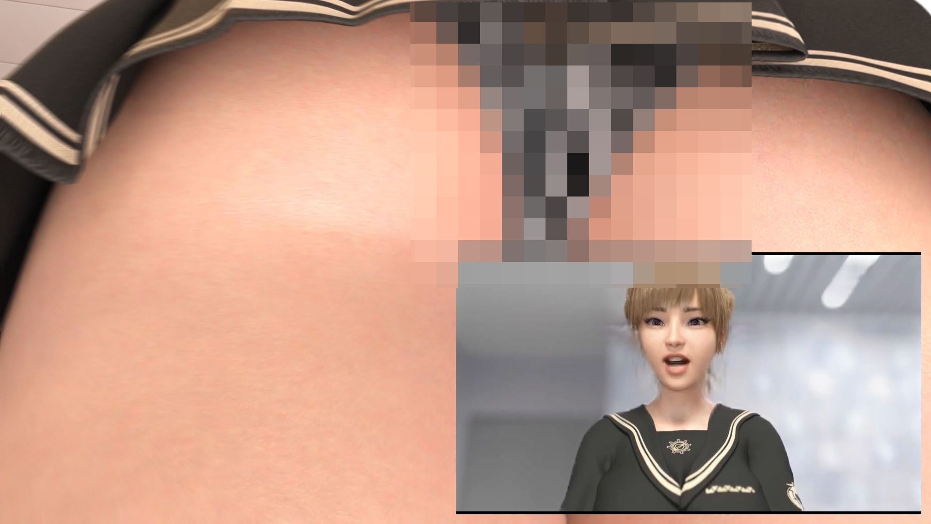 【▲100】生徒会長 一ノ瀬廻里・県警からの事情徴収で、自らの盗撮被害動画の確認を強いられる:Vol.002『学校帰りのカフェでのスカート内逆さ撮り被害』_3