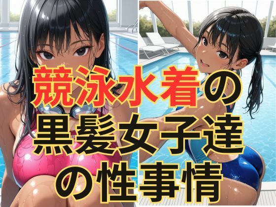 競泳水着の黒髪女子達の性事情【dadada】