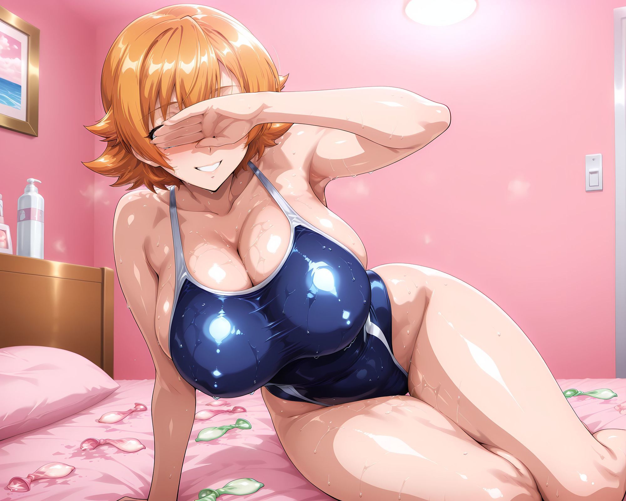 コスプレ特化風俗店 〜井●さくらとイチャラブ競泳水着プレイ!〜 画像9