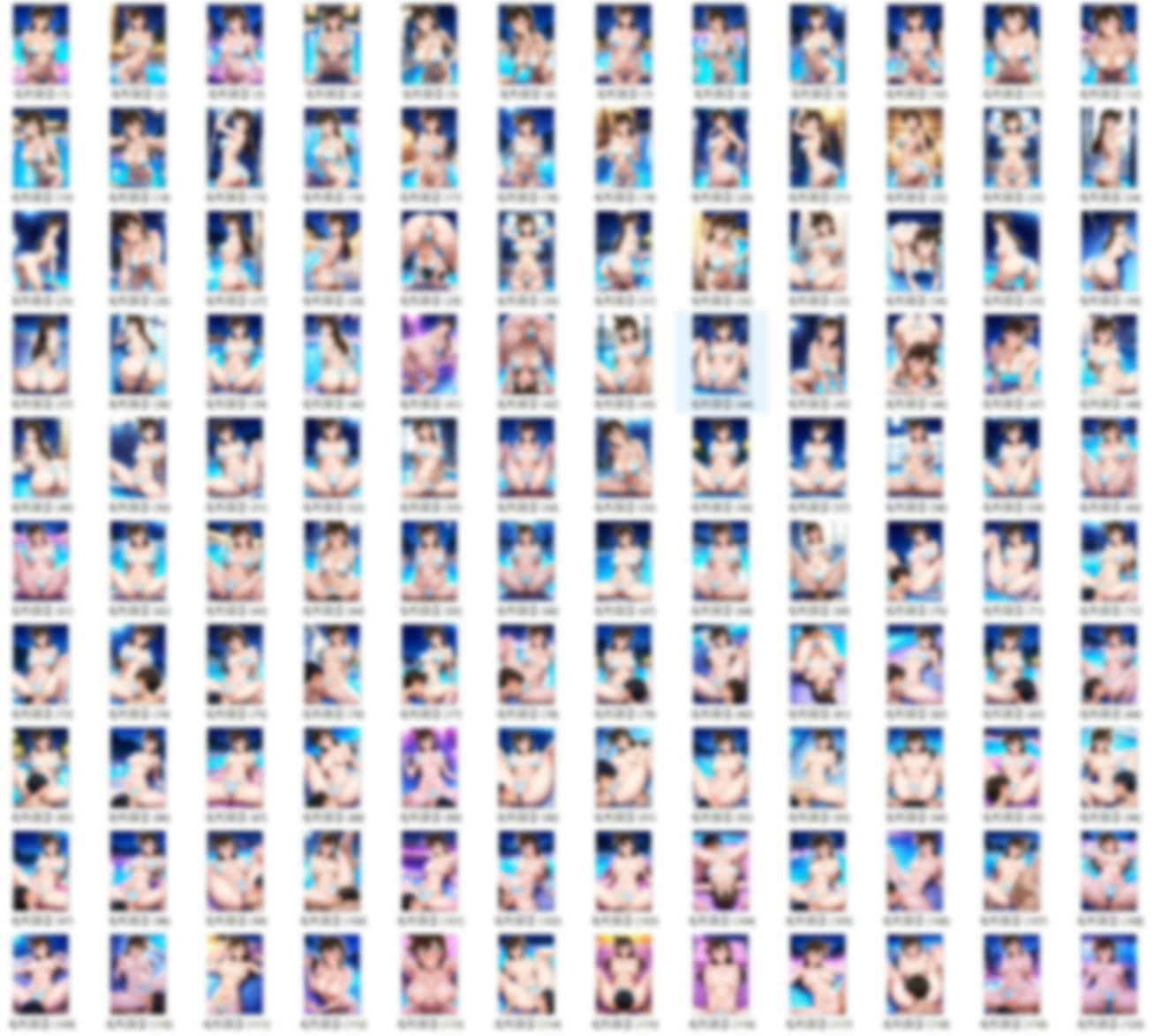 毛〇蘭 ナイトプールでセクシービキニ() 画像1