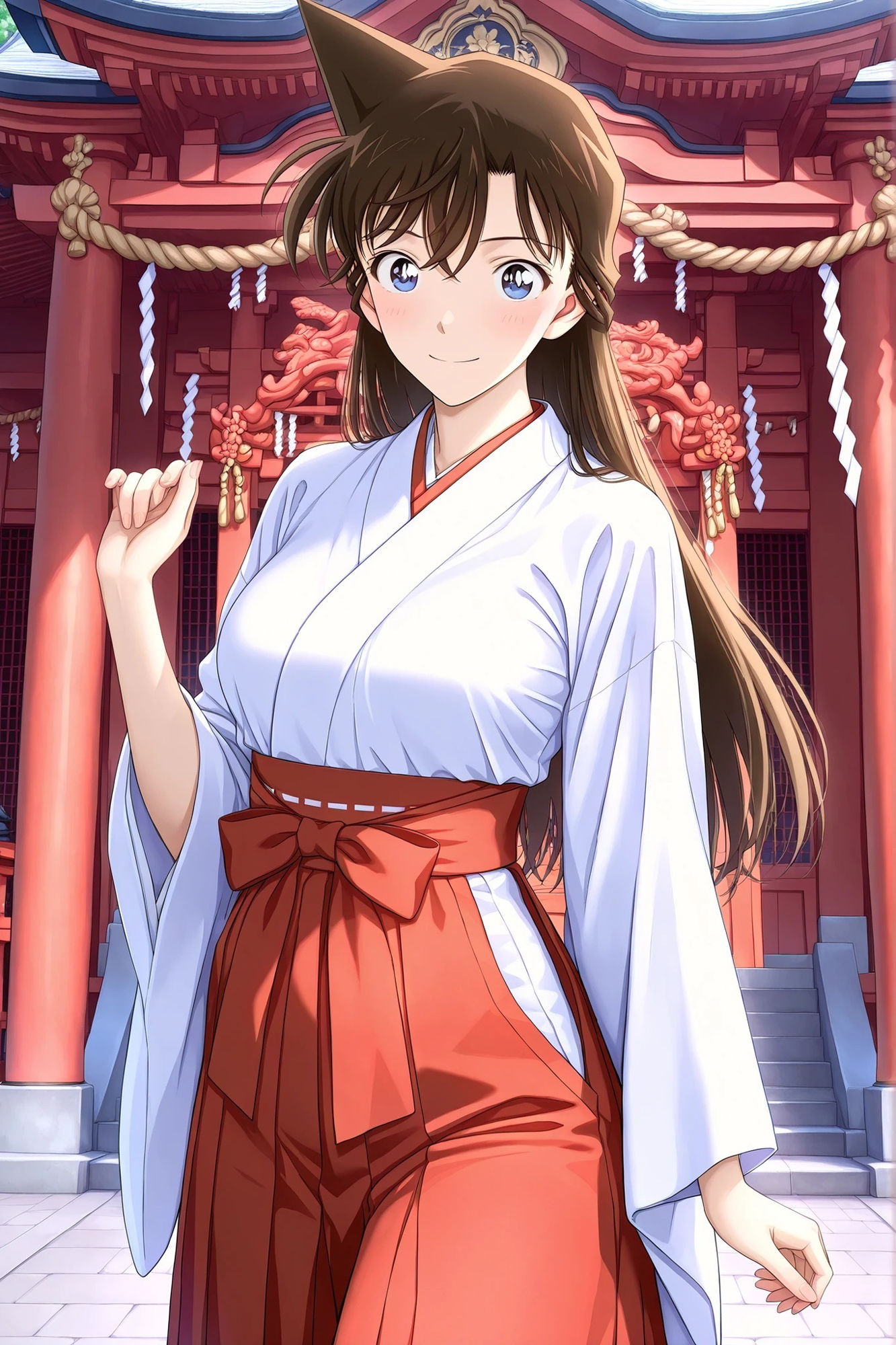 毛〇蘭 巫女のアルバイトしたら洞窟でいたずらされた。 画像3