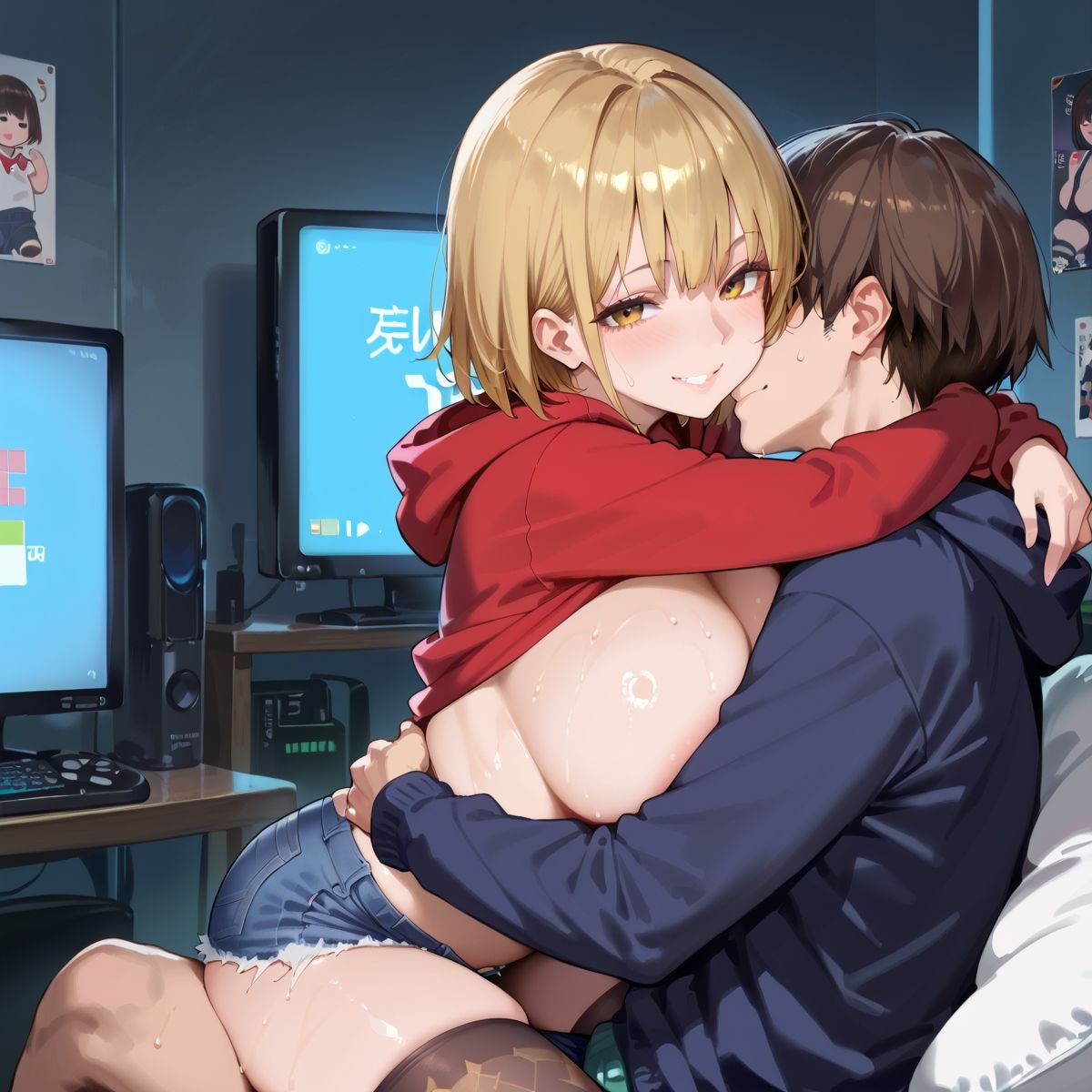 サンプル画像6:【PART14】おまんこ使い放題！自由にハメさせてくれる引きこもりゲーマー女子(にくどんぶり侍) [d_602750]