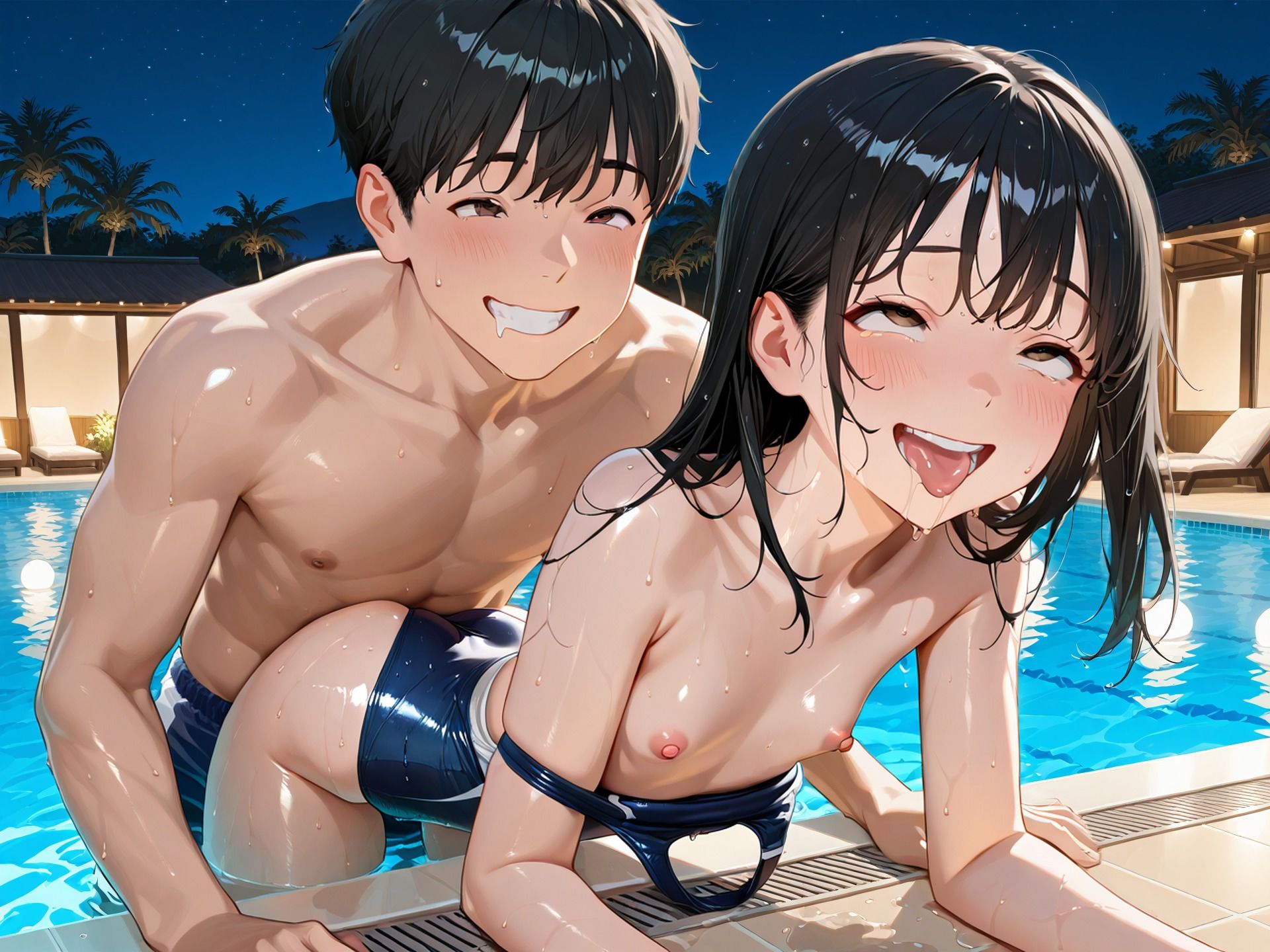 サンプル画像2:女子校生の水泳調教(にじのたまてばこ) [d_602759]