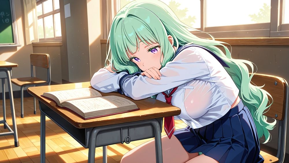 サンプル画像3:爆乳バイカラー水泳部が顧問に孕まされる秘密の補習【4K】(ニート印刷所) [d_602806]