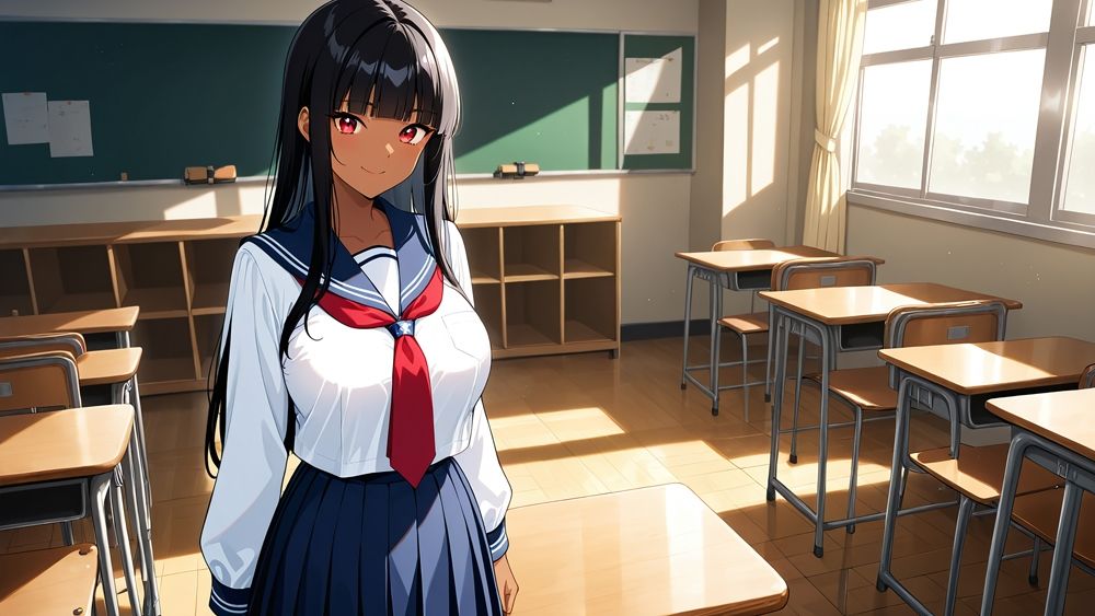 巨乳褐色スク水姉妹が水泳部顧問と濡れ透け孕ませ交尾【4K】 画像2