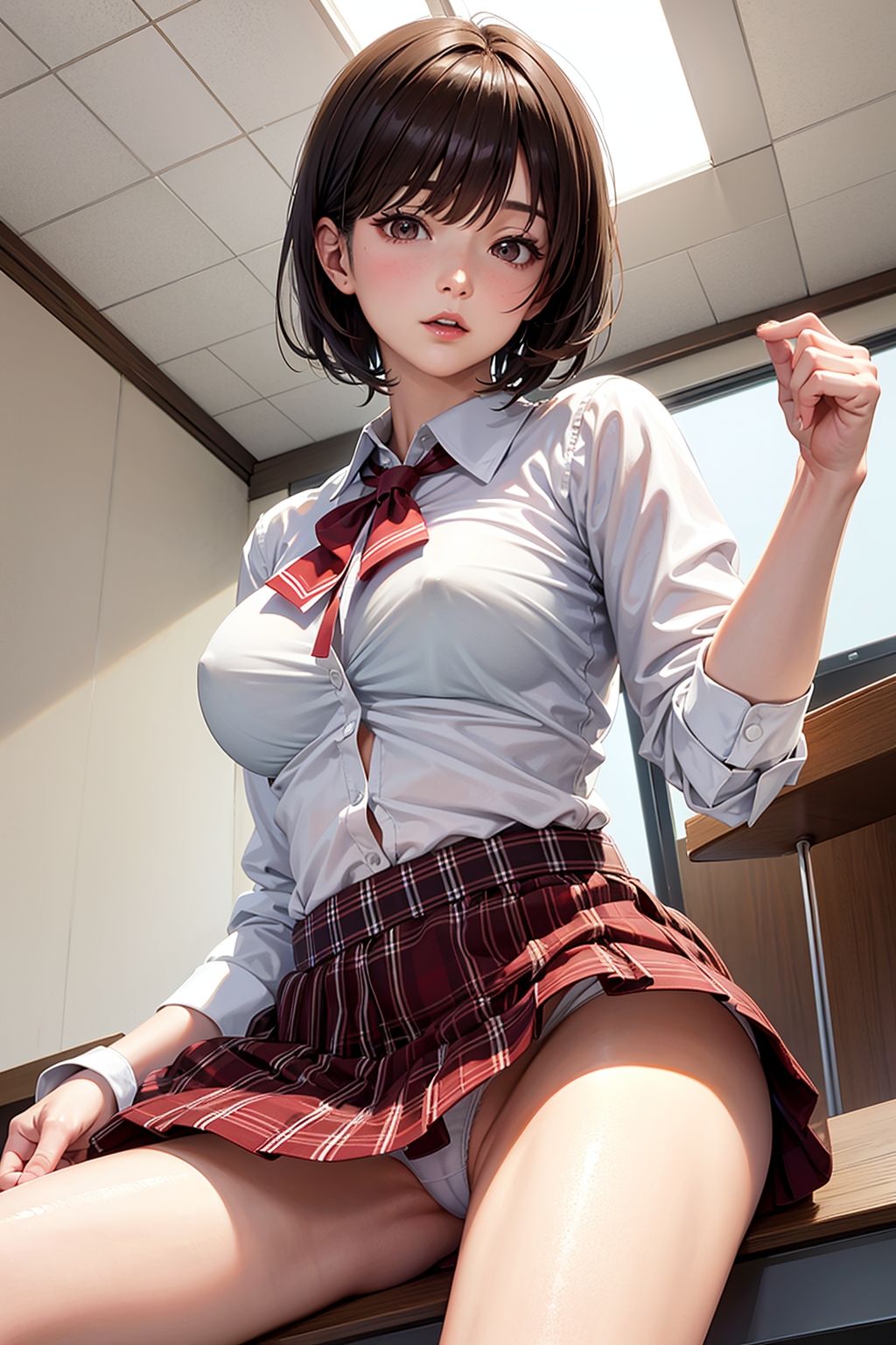 サンプル画像2:脱衣の天使たち キュートなボブカット イラスト版(A_LOVE_A) [d_602819]