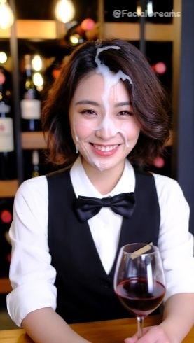 サンプル画像3:顔射後の余韻 – ソムリエ編 Vol.1(FacialDreams) [d_602853]