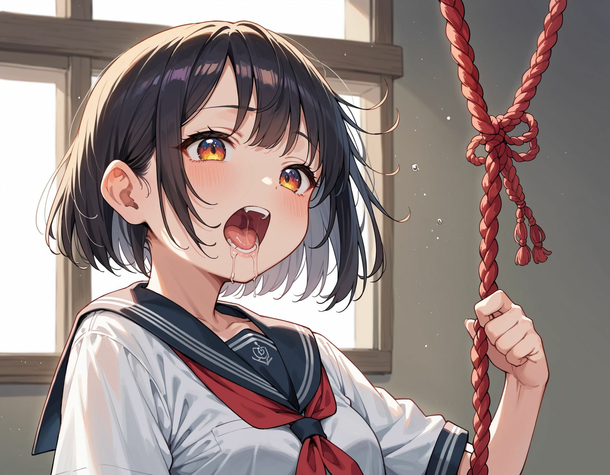制服少女〜黒髪少女の緊縛プレイ!! 画像4